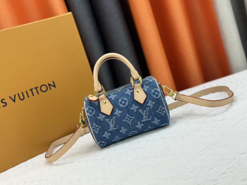 Louis Vuitton - Nano Speedy Denim Monogram