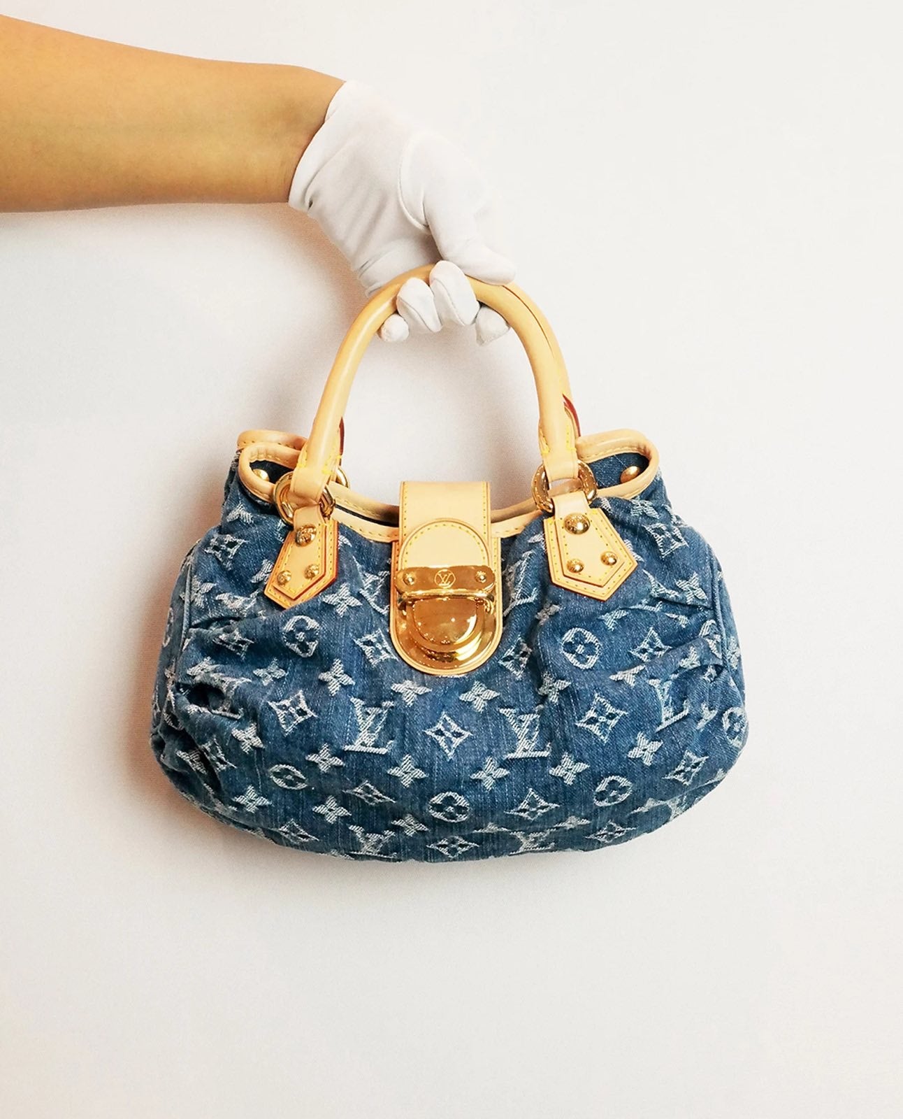 Louis Vuitton - Denim Pleaty Blue Monogram